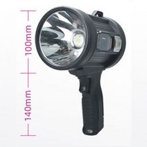 led 초강력 사냥용 써치라이트 후레쉬 슈퍼 강력한 휴대용 Led 손전등 Searchlight 스포트 라이트 COB 빛 태양 전지 패널 Type-C 충전 토치 사냥 야외 활동, P50-중간 크기_내장 배터리