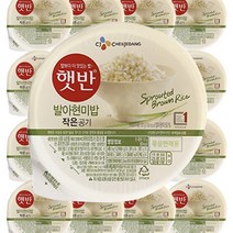 햇반 발아현미밥 작은공기 130g x24개 즉석밥 간편식, 발아현미밥 작은공기 130g 24개