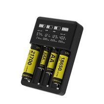 라이칸 4구 18650 리튬이온 배터리 고속 충전기 L4플러스 C타입 21700 26650 AA AAA 밧데리