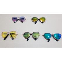 딜라이트 고양이 강아지 선글라스 하트모양 악세사리 냥글라스 도글라스, 옐로우투명