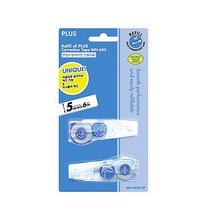 플러스 수정테이프 리필 WH-605R 2p, 혼합 색상, 7개입