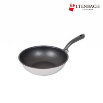 [알텐바흐] 엑스클립스 통5중 스테인리스 프라이팬 궁중팬, 궁중팬28cm(아랫지름16x높이8.4cm), 1개