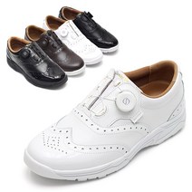 다니엘프라임 프리미엄 여성골프화 GT-다이얼 천연소가죽 스파이크리스 필드 실내 커플 골프화