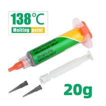 무연 솔더 페이스트 138 솔더링 아이폰 PCB BGA LED 수리 환경 보호 틴 진흙 CPU 주석 35g, [01] 1p, [02] Sn42Bi58 20g
