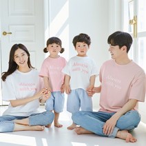 몽피마피 올웨이즈 반팔 패밀리 22B07/ 패밀리룩 가족사진의상