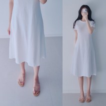 나날샵 A 반팔 면 원피스 미디 롱 순면 여름 썸머 플레어 루즈핏 빅사이즈 반팔원피스 면원피스 여름원피스 A원피스 롱원피스 미디원피스 캐주얼원피스 루즈핏원피스 셔츠원피스 데님
