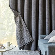 모던하우스 WOW 린넨스타일 3중방한 3도씨커튼 140X240 2장세트 다크그레이