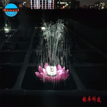분수기 야외 수영장 연못 태양열 부유물 분수 LED 칠색분수 연못가든 가산유수 부유분수 산소증폭 실외, C