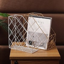 잡지꽂이 파일 책꽂이 철제 정리함 파일 매거진랙 1단 2단, 1. 골드, 2. 2단