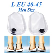 마그네틱 마사지 깔창 젤 O/X 타입 다리 깔창 뒤꿈치 패드 교정 외반 내반 발 자석 마사지 깔창 삽입 패드, 03 L EU 40-45 Men