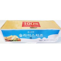 업소용 대용량 슬라이스체다치즈 100매입 사각 토스트용 식당용, 1개