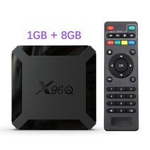 X96Q 안드로이드 100 TV 박스 올위너 H313 쿼드 코어 4K 60fps H265 2G 와이파이 구글 플레이어 스토어 유튜브 X96Q2 셋톱 박스 2GB 16GB, 23.영국 플러그  1G 8G