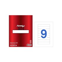 폼텍 라벨지 LS-3624 9칸 화일 / 100매/150x28 / 1개입 / 47103, 상세페이지 참조