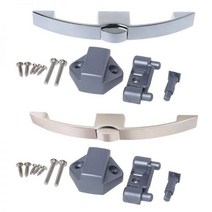 캠핑카부품 카라반장비 캐러밴 보트 캐비닛 서랍 래치 버튼 잠금 장치, SILVER, 1개