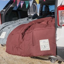 [국산] 리빙캐슬 항균 다용도 차박 캠핑 이불 침낭 2인용 사계절, 이불 + 패드 + 베개1(솜포함), 브라운