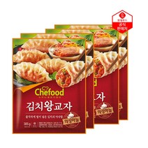 롯데푸드 [롯데푸드]Chefood의성마늘 김치왕교자 385gx4팩, 4팩, 385g