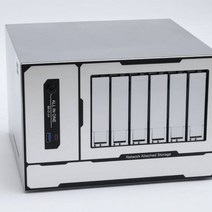 6-베이 가정용 NAS mATX A4 블랙 Qunhui 엔터프라이즈 사일런트 파일 서버 섀시, 한개옵션0