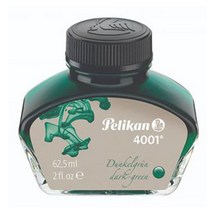 펠리칸 4001 병잉크(62.5ml), Dark Green, 1개