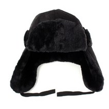 경비원 할아버지 폭신 검정색 군밤 털모자 귀달이 겨울등산 노점