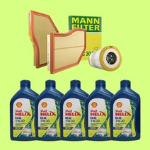 BMW 5시리즈 ECO 엔진오일 필터 세트, [F10] 520d (N47) / 5L, ECO 만 필터