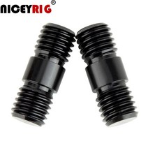 카메라 호환 케이지 탑 핸들 그립 고정 niceyrig 15mm 로드 연결 나사 m12 스레드 리그 dslr 카메라 숄더 리그 15mm 로드 레일 나사 m12 리그 너트 2개