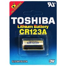 도시바 리튬 버튼셀 코인전지 CR123A 3V 건전지