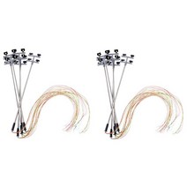 10X 1100 Ho 스케일 4 Led 가로등 풍경 미니 기둥 모래 테이블 모델, [01] Silver  black