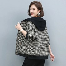 여성 바람막이점퍼 등산 방수 바람막이자켓 안감 있음 용 느슨한 짧은 코트 어머니 용 한