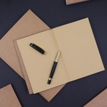 하늬통상 크라프트지 캘리그라피 무지노트 드로잉북, 1권, A5크라프트126매