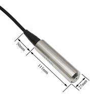 4-20mA 액체 레벨 센서 1m 영어 수심 송신기 24VDC 전원 공급 장치, 한개옵션1, 03 0-3m with 5m cable