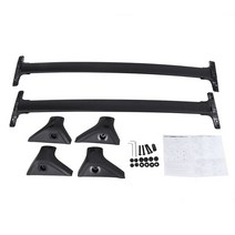 루프박스 차량용 루프탑 Shiturui 2pcs 지붕 바 toyota rav-4 rav4 - 알루미늄 합금 사이드 바 크로스 레일 랙 수하물, 검은색