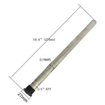 온수기 히터봉 온수 히터 27x270mm (10 6 길이) 전기 마그네슘 양극 봉 1 개, 없음