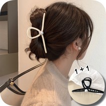 로르블랑 1+1 빅사이즈 심플 진주 집게핀