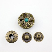 가죽 핸드프레스 각인기 가죽공예 도장 다이어리 빈티지 스냅 버튼 및 비드 금속 프레스 스터드 네일 리벳, 12 12_01 17mm