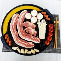 계란찜 삼겹살 소고기 캠핑 가정용 고기불판 40cm 썬터치 그릴팬, 불판: 계란찜팬