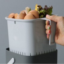 레즐리샵 음식물쓰레기통5L 아파트 빌라 음식물 쓰레기 분리수거 용기 잔반통, 니본 음식물쓰레기통5리터-블랙