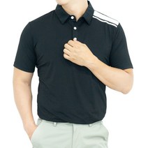 남자 골프웨어 견장라인 스판 카라 반팔셔츠 LST393_4 카라티셔츠 _ 230406EA