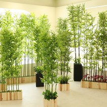 인조대나무 인테리어 파티션 조화나무 가림막 펜스 울타리, 13_추가구성-울타리화분 가로형 중(대나무미포함)