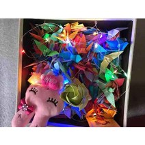 종이학 1000마리 완제품 특별한 기념일 생일선물 여자친구 수제 솔로탈출 소원성취, 7cm 종이학 99개 +선물 상자