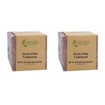LAURALEP TRADITIONAL ALEPPO SOAP 트래디셔널 월계수 오일 40% 알레포 솝 비누 200g 2개