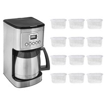 PURIMADE 12팩 쿠진아트 호환 교체 정수 필터 모든 커피 메이커와 가능한 순수 숯 필터