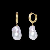 바로크진주 실키 드롭 이어링 Baroque Pearl Silky Drop Earring Silver 925