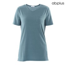 에이비플러스 ab.plus 사이드 미니 포켓 V넥 티셔츠 (LSU2ZK04A)