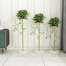 호야지지대 덩굴 식물 정원 거실 오벨리스크 장식품, 블랙 전체 높이 70 화분 지름 20cm