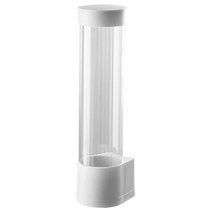 Dispenser Automatically Drop Cup Remover Disposable Cup Plastic Cup Paper Cup Dust Storage Rack, 상아, L