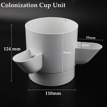 DIY 홈 정원 발코니 수직 타워 화분 분리형 PP 식민지 컵 농장 온실 수경 재배 시스템, 03 Cup Unit