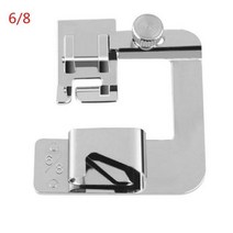 가정용미싱 소형 자수 오바로크 13mm19mm25mm 국내 재봉틀 Foot Presser Rolled Hem Feet For Brother Singer Sew 액세서리s, 19mm 1PCS