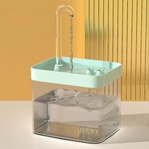 매우 조용한 고양이 물 분수 필터 스마트 자동 애완견 자동급수기 및 소진 방지 펌프 15l 재순환, 없음, PET material+110V US Plug