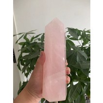 고양이구름다리 소형캣타워 원목캣타워 천연 아우라 로즈 쿼츠 스탈 포인트 지팡이 힐링 스톤 명상 홈 인테, 01 400-500g