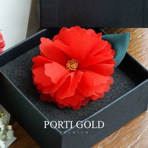 뽀르띠 [뽀르띠] 1g 어버이날 부모님선물 순금 카네이션 골드바 뱃지